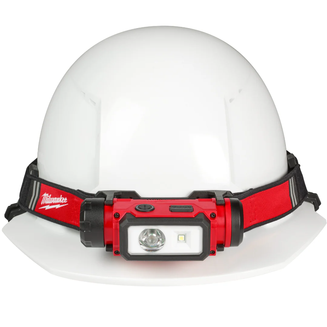 Milwaukee 600 Lumens LED REDLITHIUM USB Hard Hat Headlamp Kit (2163-21)